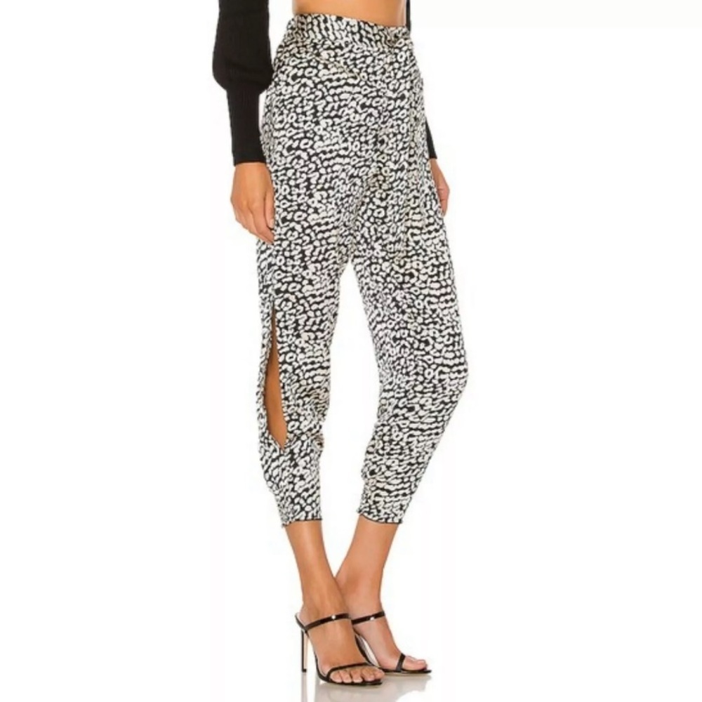 NWT Lovers + Friends Macie Pants In Black Leopard Size Small - Picture 3 of 10